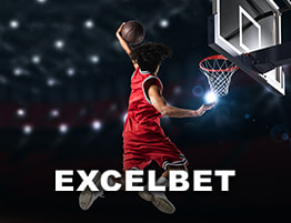 O scena de Baschet și logo-ul Excelbet