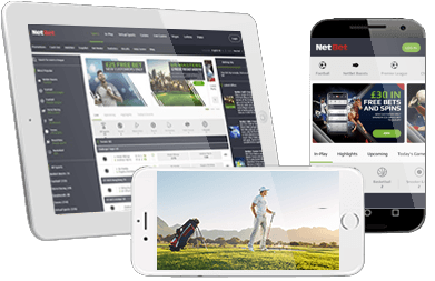 Piețele pentru Golf de la NetBet pe dispozitive mobile variate.