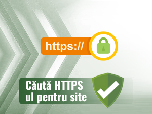 Animație care explică siguranța unui site prin prezența https.