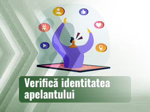 O caricatură înconjurată de icoanele de răspuns ale unui telefon.