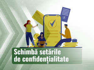 Un grup de oameni care schimbă setările de confidențialitate ale telefonului.