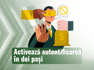 Un bărbat care blochează mesage ispititoare cu bani.