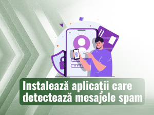 Un bărbat care își setează telefonul cu măsuri de siguranță extra.