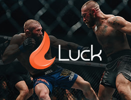 O scenă de MMA și logo-ul Luck