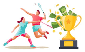 Sportivi care joacă Badminton