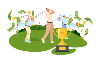 Sportivi care joacă Golf