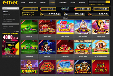 Pagina de pornire efbet casino