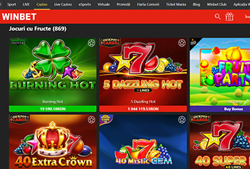 Jocuri cu fructe la Winbet