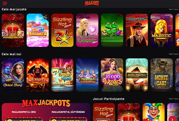 MaxBet Casino selectie de jocuri.