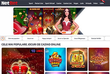 NetBet Casino pagina de pornire.