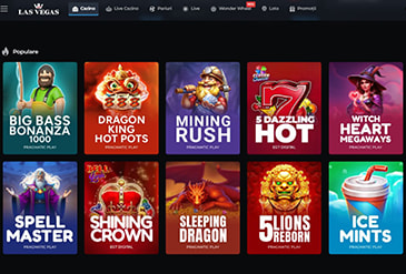 Oferta de sloturi la Las Vegas Casino