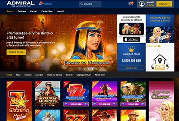 Admiral Casino – pagina de primire