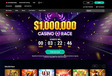 PokerStars Casino – pagina de primire