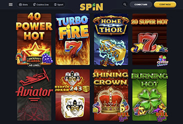 Oferta de păcănele Spin Casino