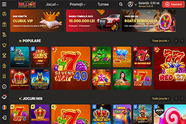 Prima pagină la Million