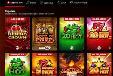 Pagina de pornire PokerStars Casino