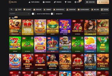 Oferta de sloturi la Bilion Casino