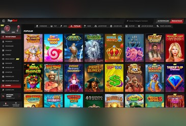 Oferta de sloturi la cazinoul TopBet