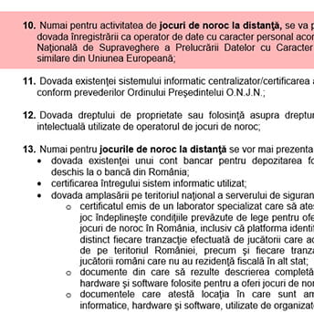 Politica de protecție a datelor - cerințe