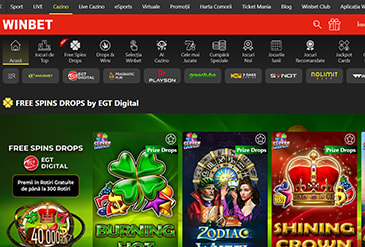 Prima pagină la Winbet Casino