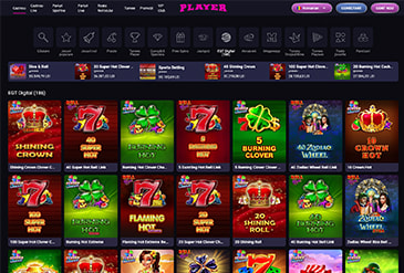 Oferta de sloturi la Player Casino