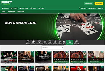 Unibet casino – jocuri de cazino online