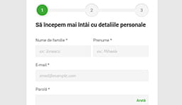 Înregistrați-vă pentru a crea un cont nou