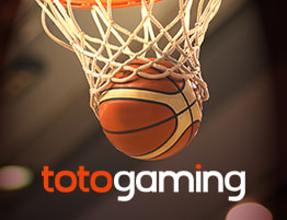 O scena de Baschet și logo-ul TotoGaming