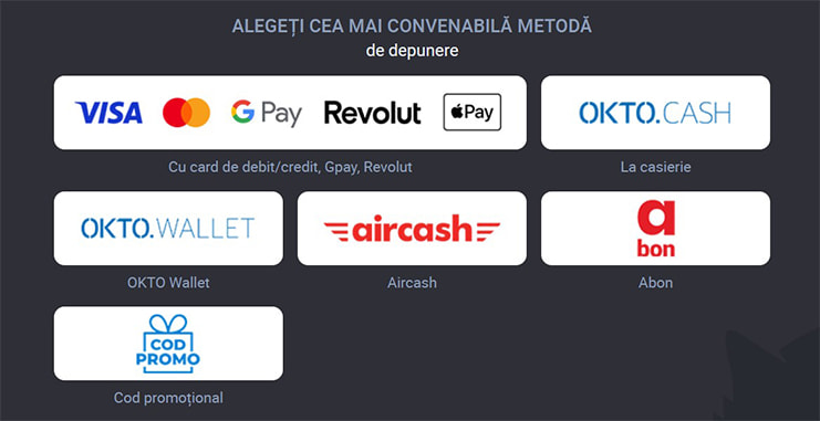 Metode de plată la Win2 Casino