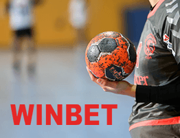 O scena de Handbal și logo-ul Winbet
